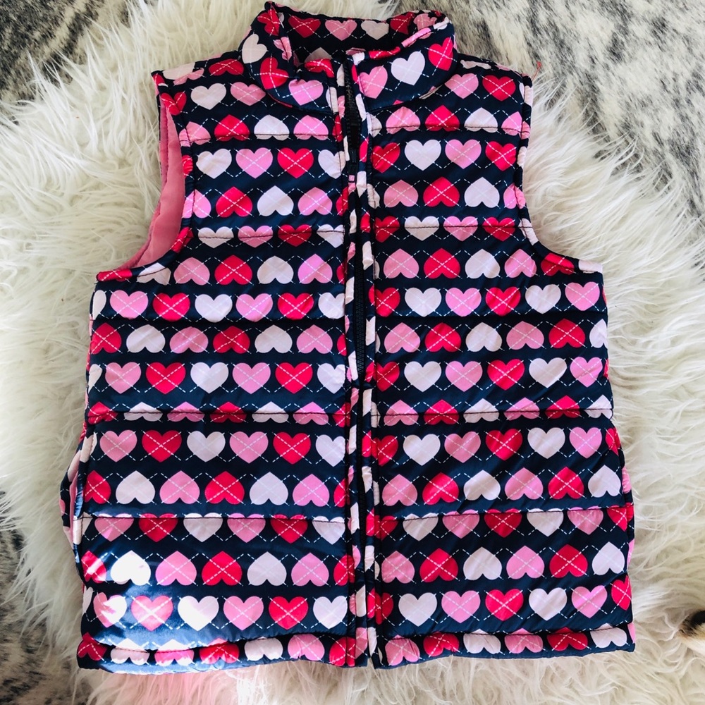 Gymboree Heart Puffy Vest, 10-12
